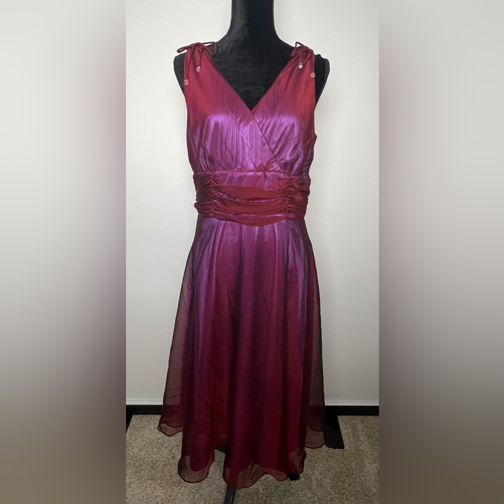 Patra Fuchsia/Purple Sleeveless Dress – Size 12